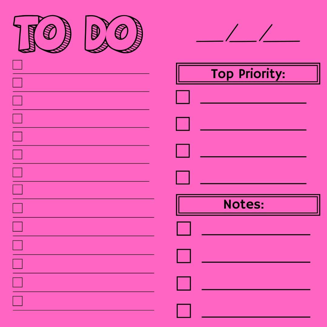 To-Do list