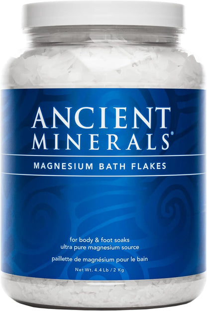Magnesium Bath Flakes - Bathing Alternative to Epsom Salt - Soak in Natural Salts - High-Absorption Efficiency for Relaxation, Wellness & Muscle Relief (4 .4 Lb)