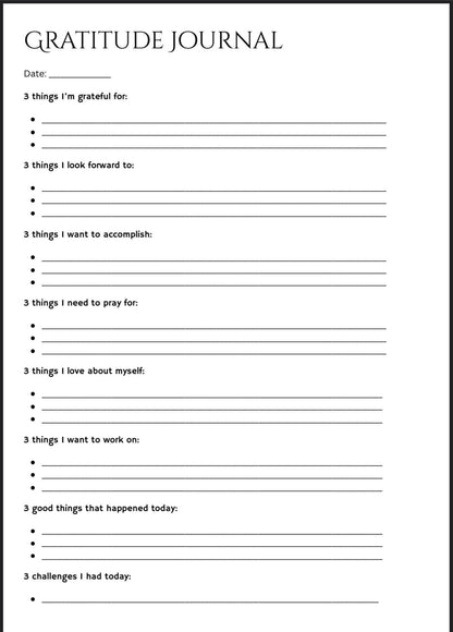 Gratitude Journal