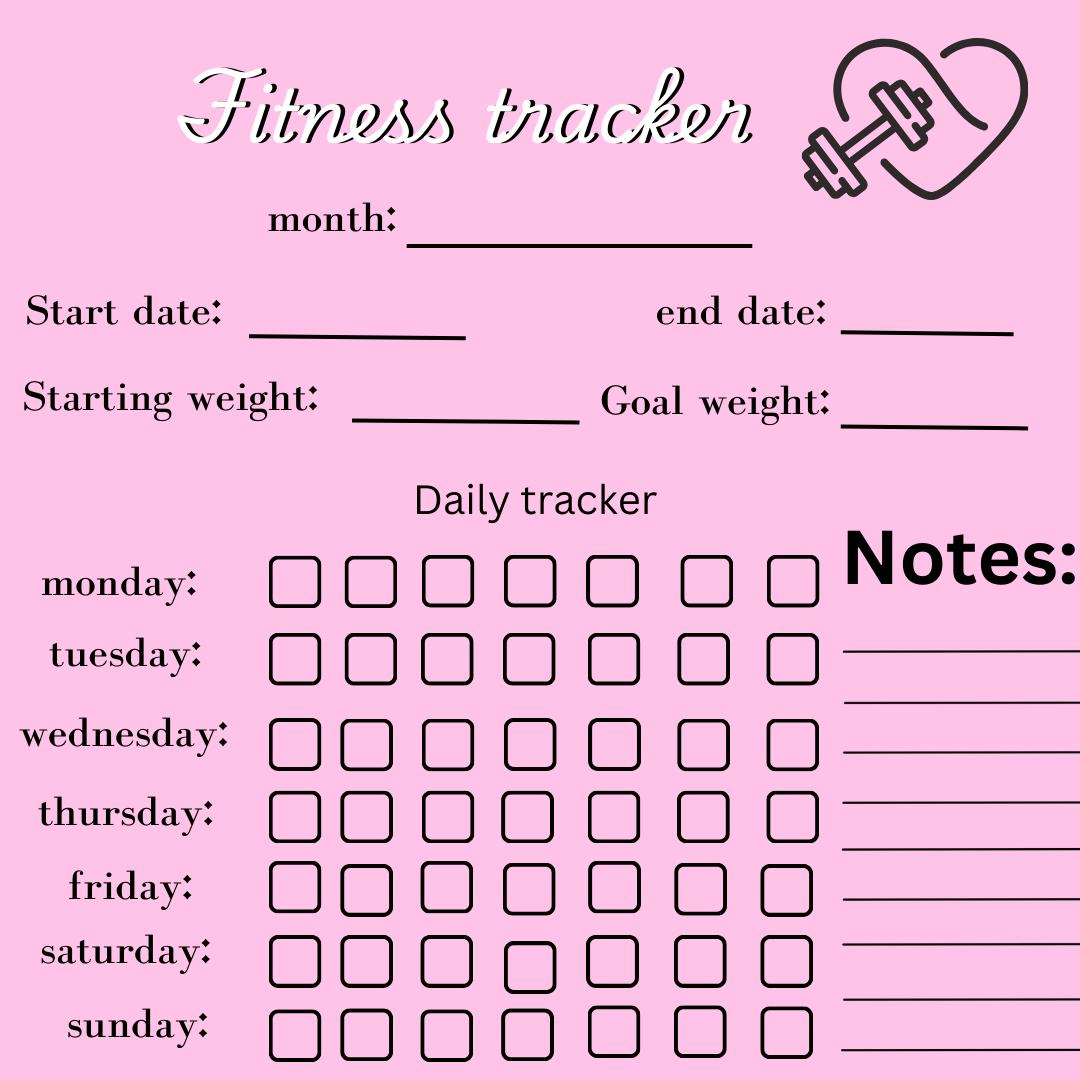 Beginners fitness template bundle