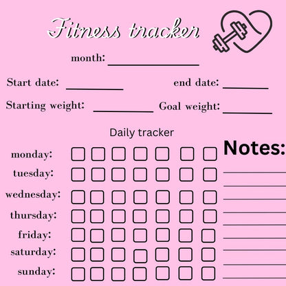 Beginners fitness template bundle