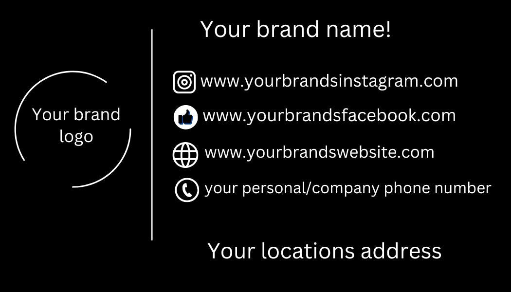 Business card for your brand!