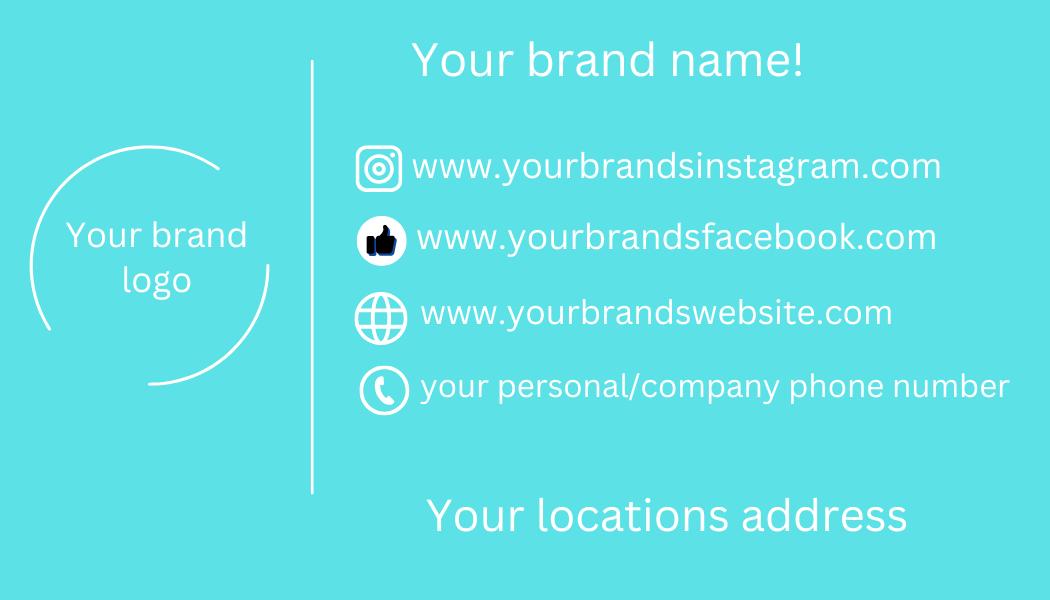 Business card for your brand!