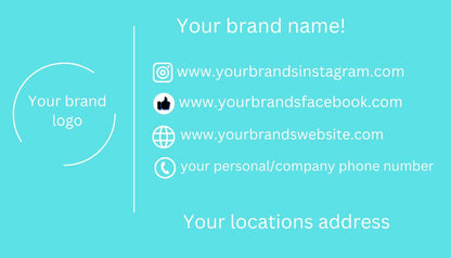Business card for your brand!
