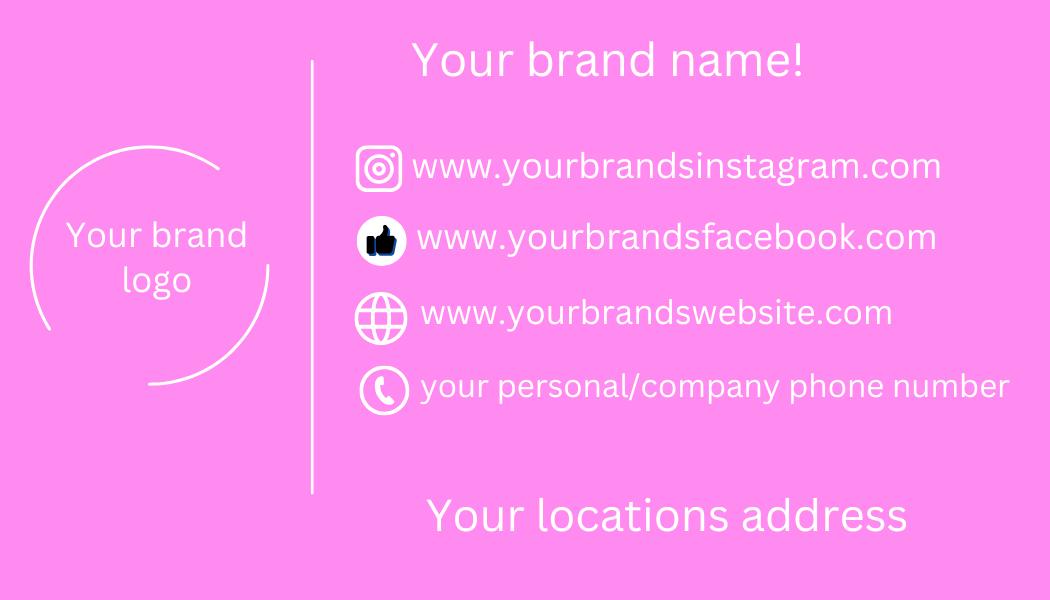 Business card for your brand!