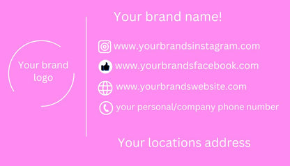 Business card for your brand!