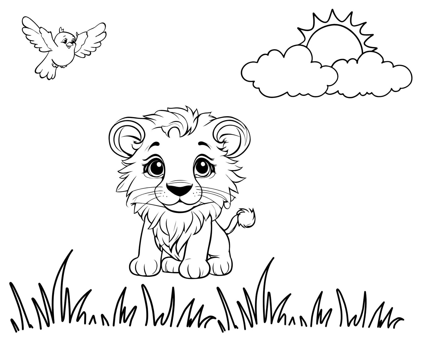 Cute and cozy digital coloring book!